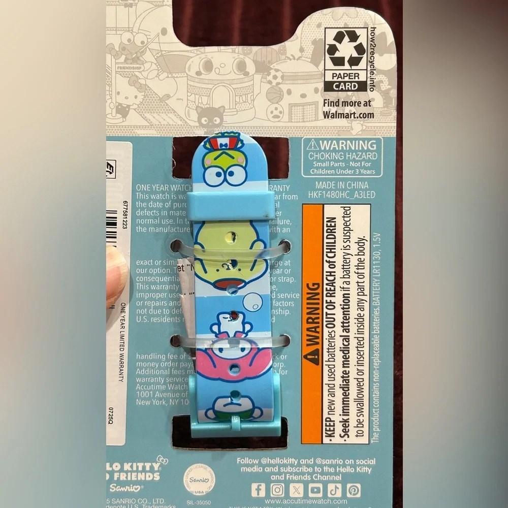 Hello Kitty and Friends Blue Digital Watch